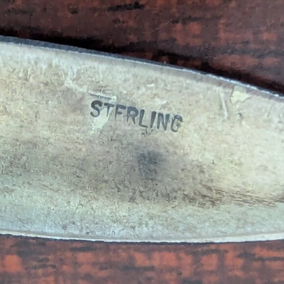 Vintage Gibson Gene Navajo Sterling Silver Earrings Native American Dancer Boho - Picture 6 of 8